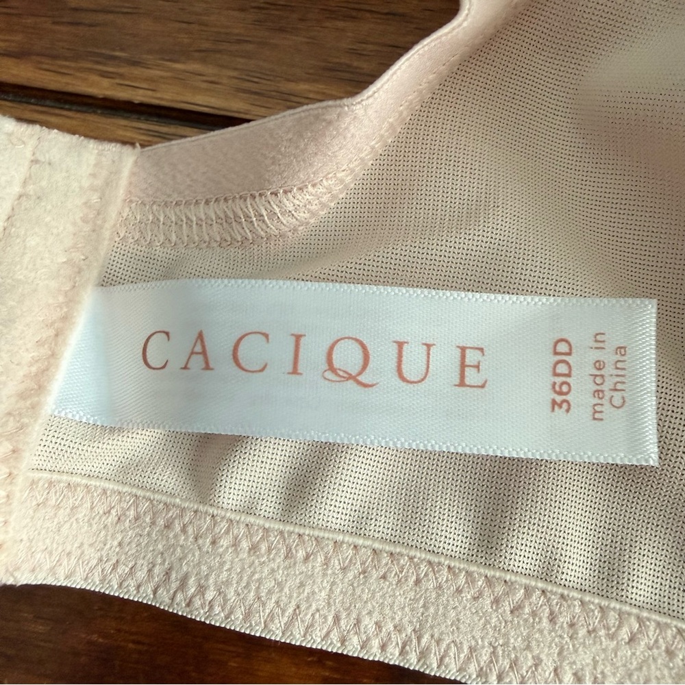 Cacique Pink Lightly Lined Balconette Bra Size 36DD - Picture 8 of 9